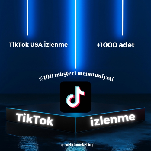  TikTok USA İzlenme  Max 5M  Anlık Başlar